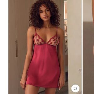 Fleur of England babydoll lips embroidery teddy